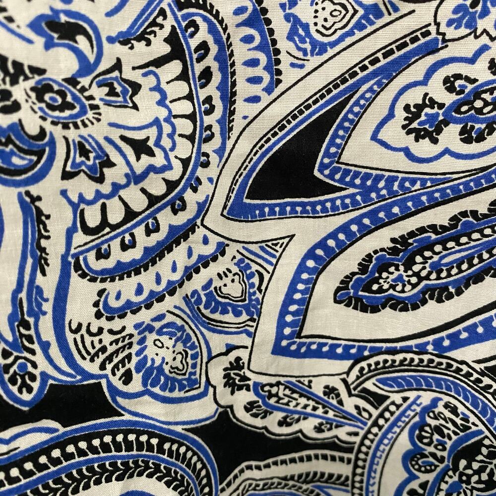 Vintage Y2K R&K Originals Petite Paisley Sundress Blue Mini Dress Size 4P - Picture 8 of 9